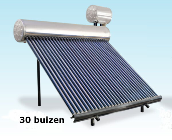 Zonneboiler op druksysteem - 30 Vacuumbuizen